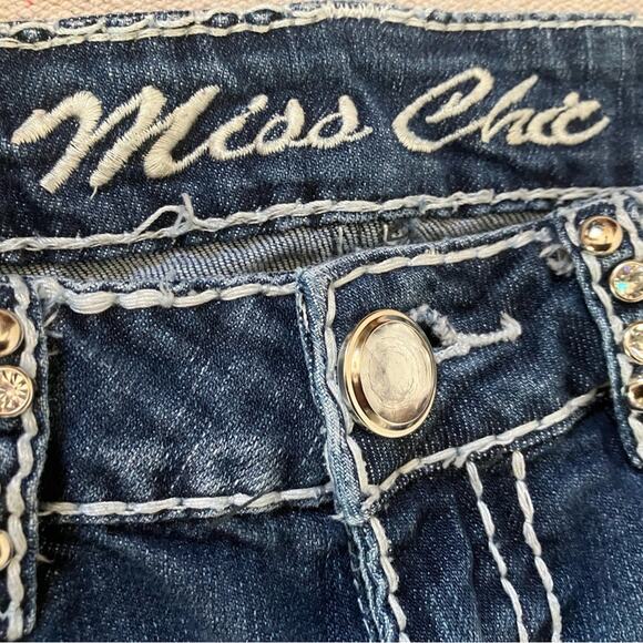 Miss Chic Jeans Blue Ankle Cropped Denim - Picture 10 of 12
